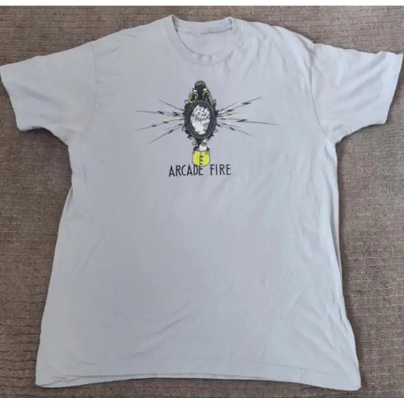 Arcade No - Kaos Putih Arcade Fire For Friends