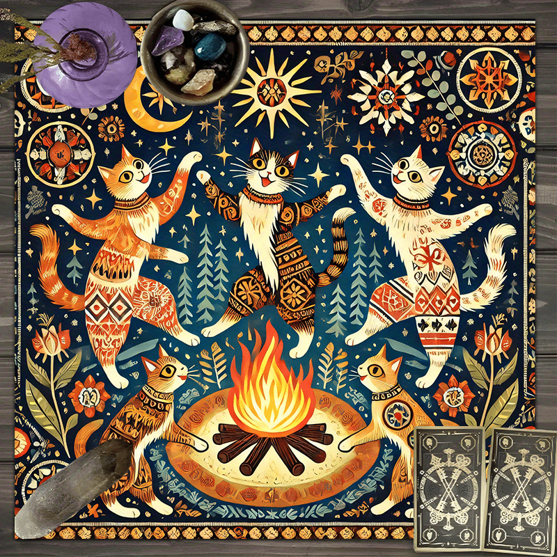Dance Pad Machine - Kain Altar Persegi Gaya Bohemian Fantasi