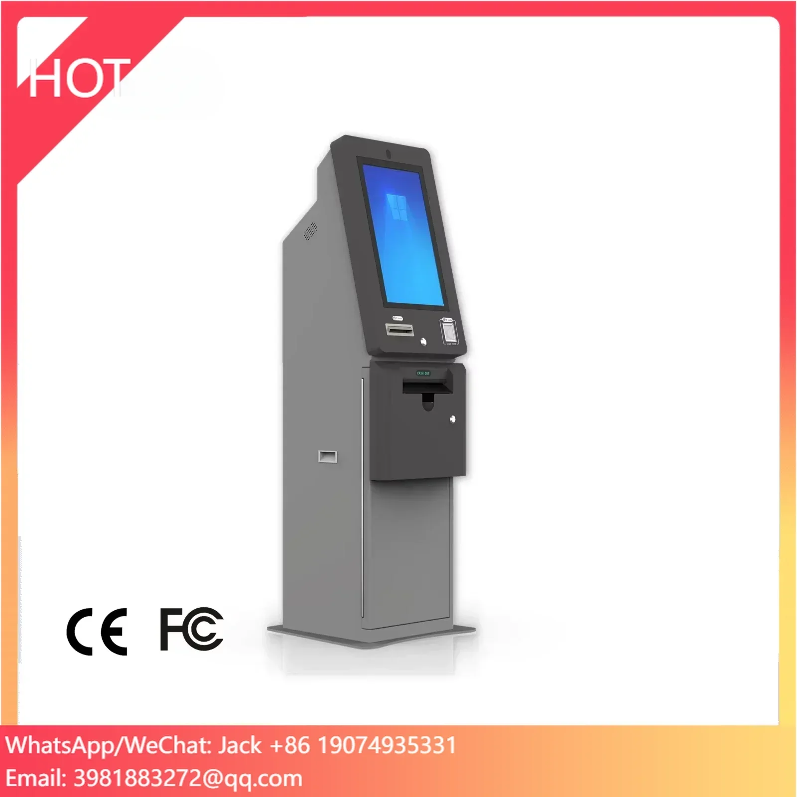Ticket Redemption Machine - Terminal Penukaran Tiket ATM Logam, Mesin