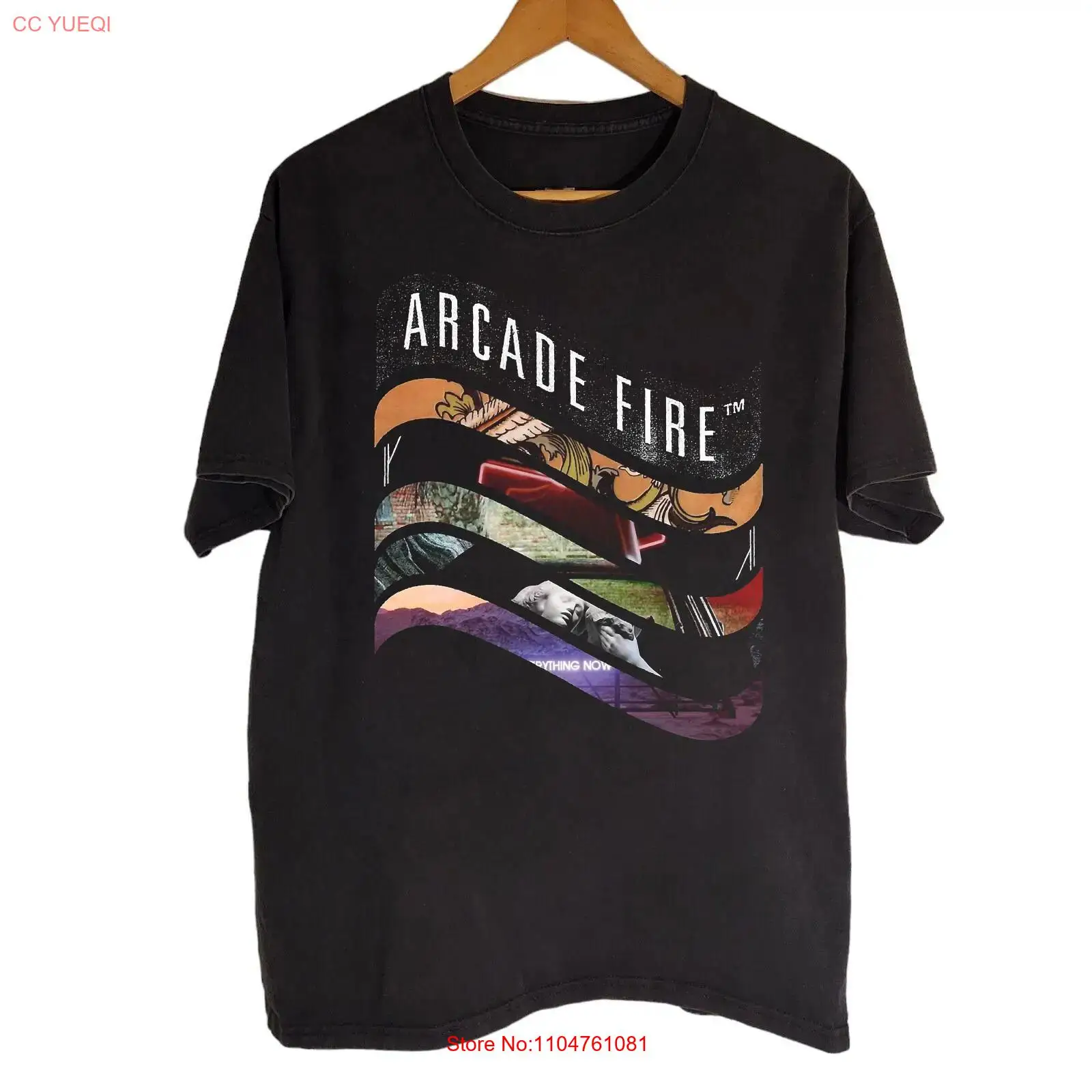 Arcade No - RARE Arcade Fire Black Cotton Semua