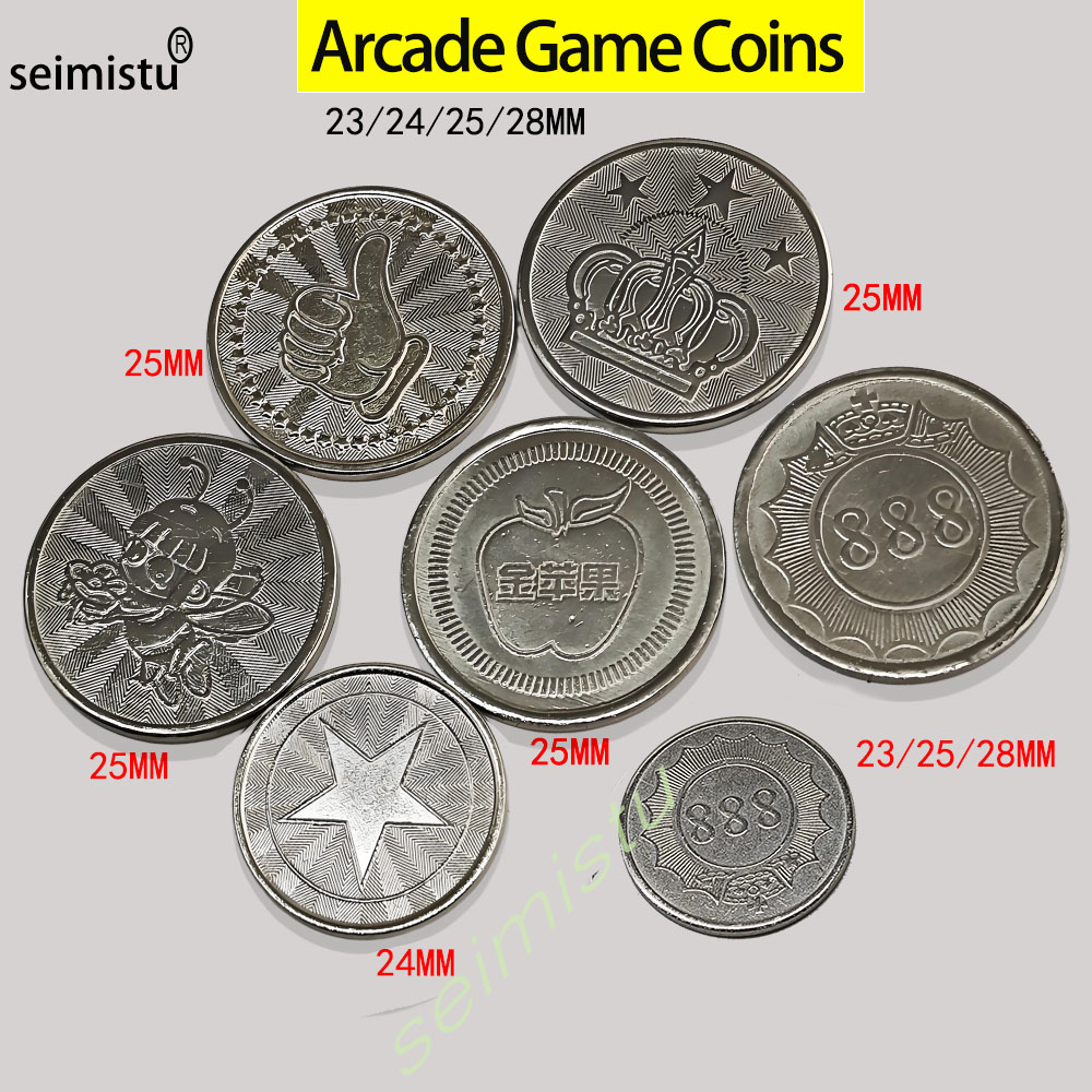 Arcade Vending & Laundry Revenue - 100 Buah Koin Arcade Desain Mahkota