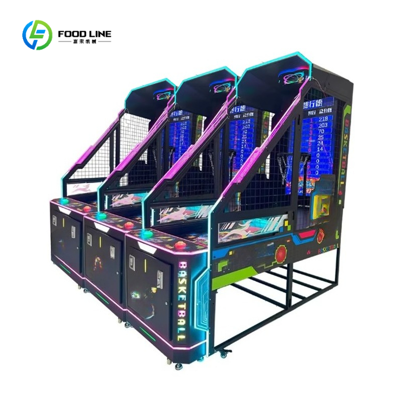 Lcd Screen Arcade - Mesin Permainan Basket Koin Komersial -