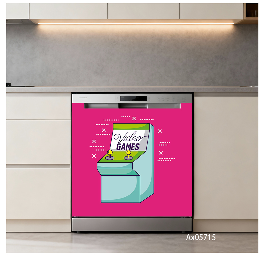 Stiker Pintu Mesin Cuci Piring - Arcade Game Cabinet ulasan dan harga