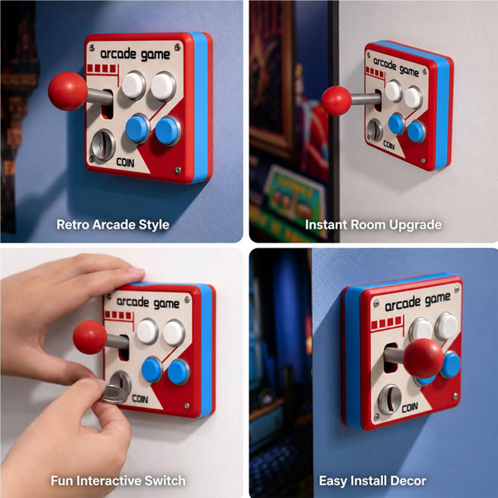 Penutup Sakelar Lampu Game Ret - Arcade Games & Vending Co ulasan dan harga